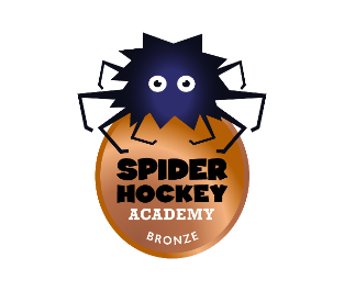 Spider Hockey Academy Bronze award badge